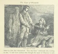 An illustration from The vicar of Wakefield, and other works ... With introduction notes and a life of Oliver Goldsmith, by John Francis Waller (1877)