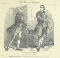 An illustration from The vicar of Wakefield, and other works ... With introduction notes and a life of Oliver Goldsmith, by John Francis Waller (1877)