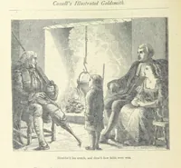An illustration from The vicar of Wakefield, and other works ... With introduction notes and a life of Oliver Goldsmith, by John Francis Waller (1877)