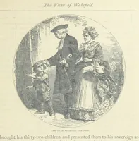 An illustration from The vicar of Wakefield, and other works ... With introduction notes and a life of Oliver Goldsmith, by John Francis Waller (1877)