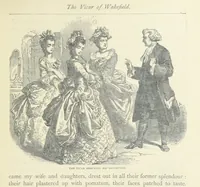 An illustration from The vicar of Wakefield, and other works ... With introduction notes and a life of Oliver Goldsmith, by John Francis Waller (1877)