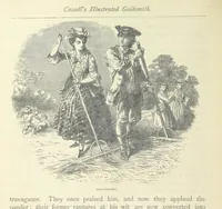 An illustration from The vicar of Wakefield, and other works ... With introduction notes and a life of Oliver Goldsmith, by John Francis Waller (1877)