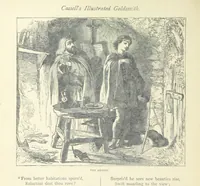 An illustration from The vicar of Wakefield, and other works ... With introduction notes and a life of Oliver Goldsmith, by John Francis Waller (1877)