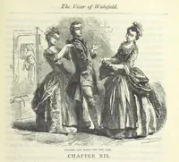 An illustration from The vicar of Wakefield, and other works ... With introduction notes and a life of Oliver Goldsmith, by John Francis Waller (1885)