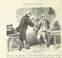 An illustration from The vicar of Wakefield, and other works ... With introduction notes and a life of Oliver Goldsmith, by John Francis Waller (1885)