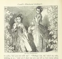 An illustration from The vicar of Wakefield, and other works ... With introduction notes and a life of Oliver Goldsmith, by John Francis Waller (1885)