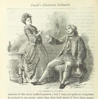 An illustration from The vicar of Wakefield, and other works ... With introduction notes and a life of Oliver Goldsmith, by John Francis Waller (1885)