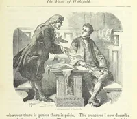 An illustration from The vicar of Wakefield, and other works ... With introduction notes and a life of Oliver Goldsmith, by John Francis Waller (1885)
