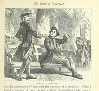 An illustration from The vicar of Wakefield, and other works ... With introduction notes and a life of Oliver Goldsmith, by John Francis Waller (1885)