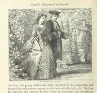 An illustration from The vicar of Wakefield, and other works ... With introduction notes and a life of Oliver Goldsmith, by John Francis Waller (1885)
