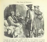 An illustration from The vicar of Wakefield, and other works ... With introduction notes and a life of Oliver Goldsmith, by John Francis Waller (1885)