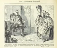 An illustration from The vicar of Wakefield, and other works ... With introduction notes and a life of Oliver Goldsmith, by John Francis Waller (1885)