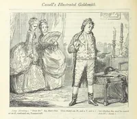 An illustration from The vicar of Wakefield, and other works ... With introduction notes and a life of Oliver Goldsmith, by John Francis Waller (1885)