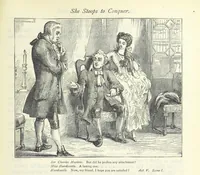 An illustration from The vicar of Wakefield, and other works ... With introduction notes and a life of Oliver Goldsmith, by John Francis Waller (1885)