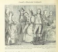 An illustration from The vicar of Wakefield, and other works ... With introduction notes and a life of Oliver Goldsmith, by John Francis Waller (1885)