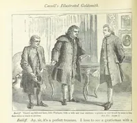 An illustration from The vicar of Wakefield, and other works ... With introduction notes and a life of Oliver Goldsmith, by John Francis Waller (1885)