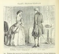 An illustration from The vicar of Wakefield, and other works ... With introduction notes and a life of Oliver Goldsmith, by John Francis Waller (1885)