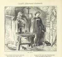 An illustration from The vicar of Wakefield, and other works ... With introduction notes and a life of Oliver Goldsmith, by John Francis Waller (1885)