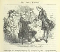 An illustration from The vicar of Wakefield, and other works ... With introduction notes and a life of Oliver Goldsmith, by John Francis Waller (1885)