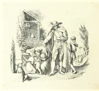 Picture 28 of 43 from The poetical works of Oliver Goldsmith. Illustrated by wood engravings from the designs of Cope, Creswick, Horsley, Redgrave, and Frederick Tayler (1888), leaf 106