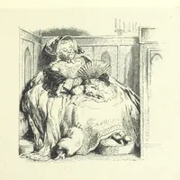 An illustration from The poetical works of Oliver Goldsmith. Illustrated by wood engravings from the designs of Cope, Creswick, Horsley, Redgrave, and Frederick Tayler (1888)