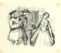 An illustration from The poetical works of Oliver Goldsmith. Illustrated by wood engravings from the designs of Cope, Creswick, Horsley, Redgrave, and Frederick Tayler (1888)