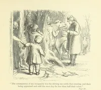 An illustration from The vicar of Wakefield ... With a memoir of Goldsmith, by Professor Masson (1888)