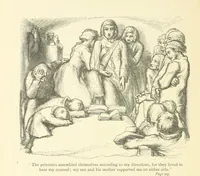 An illustration from The vicar of Wakefield ... With a memoir of Goldsmith, by Professor Masson (1888)