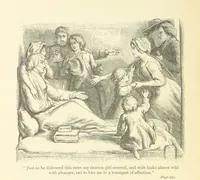 An illustration from The vicar of Wakefield ... With a memoir of Goldsmith, by Professor Masson (1888)
