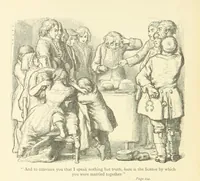 An illustration from The vicar of Wakefield ... With a memoir of Goldsmith, by Professor Masson (1888)