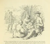 An illustration from The vicar of Wakefield ... With a memoir of Goldsmith, by Professor Masson (1888)