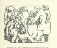 An illustration from The vicar of Wakefield. Nouvelle édition, avec une notice, un argument analytique et des notes par M. l'Abbé B. Colpin (1896)