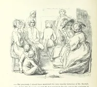 An illustration from The vicar of Wakefield. Nouvelle édition, avec une notice, un argument analytique et des notes par M. l'Abbé B. Colpin (1896)