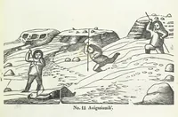Picture 14 of 42 from Kaladlit Assilialiait; or, Woodcuts drawn and engraved by Greenlanders. [With coloured duplicates of Nos. 1 and 2 (1860), leaf 33