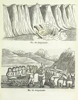 Picture 18 of 42 from Kaladlit Assilialiait; or, Woodcuts drawn and engraved by Greenlanders. [With coloured duplicates of Nos. 1 and 2 (1860), leaf 37