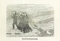 Picture 30 of 42 from Kaladlit Assilialiait; or, Woodcuts drawn and engraved by Greenlanders. [With coloured duplicates of Nos. 1 and 2 (1860), leaf 49