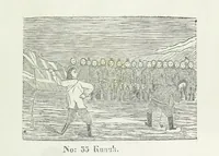 Picture 36 of 42 from Kaladlit Assilialiait; or, Woodcuts drawn and engraved by Greenlanders. [With coloured duplicates of Nos. 1 and 2 (1860), leaf 55