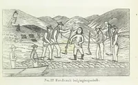 Picture 40 of 42 from Kaladlit Assilialiait; or, Woodcuts drawn and engraved by Greenlanders. [With coloured duplicates of Nos. 1 and 2 (1860), leaf 59