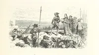 An illustration from L'Histoire de France depuis les temps les plus reculés jusqu'en 1789, racontée à mes petits-enfants ... Ouvrage illustré ... d'après les dessins d'A. de Neuville (1870)