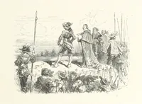 An illustration from L'Histoire de France depuis les temps les plus reculés jusqu'en 1789, racontée à mes petits-enfants ... Ouvrage illustré ... d'après les dessins d'A. de Neuville (1870)
