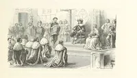 An illustration from L'Histoire de France depuis les temps les plus reculés jusqu'en 1789, racontée à mes petits-enfants ... Ouvrage illustré ... d'après les dessins d'A. de Neuville (1870)