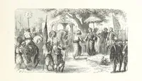 An illustration from L'Histoire de France depuis les temps les plus reculés jusqu'en 1789, racontée à mes petits-enfants ... Ouvrage illustré ... d'après les dessins d'A. de Neuville (1870)