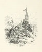 An illustration from L'Histoire de France depuis les temps les plus reculés jusqu'en 1789, racontée à mes petits-enfants ... Ouvrage illustré ... d'après les dessins d'A. de Neuville (1870)