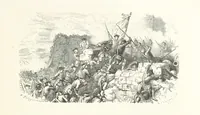 An illustration from L'Histoire de France depuis les temps les plus reculés jusqu'en 1789, racontée à mes petits-enfants ... Ouvrage illustré ... d'après les dessins d'A. de Neuville (1870)