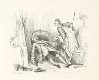 An illustration from L'Histoire de France depuis les temps les plus reculés jusqu'en 1789, racontée à mes petits-enfants ... Ouvrage illustré ... d'après les dessins d'A. de Neuville (1870)