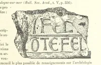 An illustration from Recueil historique du Boulonnais-notices, articles, éphémérides-1845-1893. Annoté, documenté et illustré par A. de Rosny (1897)