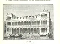 An illustration from Amsterdam et Venise. Ouvrage enrichi de sept eauxfortes par MM. L. Flameng et Gaucherel, et de cent vingt-quatre gravures sur bois (1876)