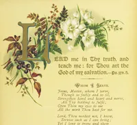 An illustration from Songs of the Master's Love. [With illuminated initial letters, etc (1885)