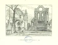 An illustration from Aberbrothock illustrated. Being the Round O etchings in miniature by John Adam. ... With ... notes by G. Hay (1886)