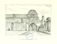 An illustration from Aberbrothock illustrated. Being the Round O etchings in miniature by John Adam. ... With ... notes by G. Hay (1886)